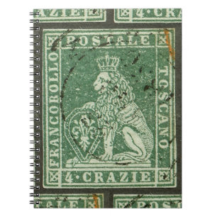 Första postgången frimärke - Toskana (1851) Anteckningsbok