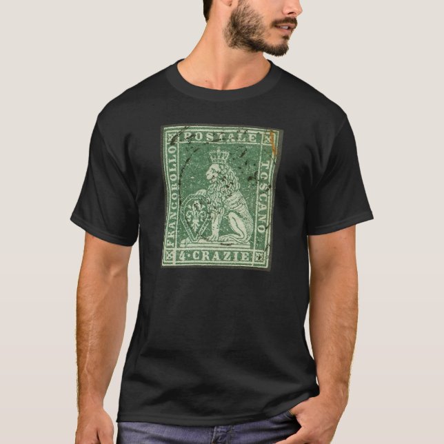 Första postgången frimärke - Toskana (1851) T Shirt (Framsida)