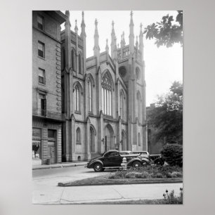 Första presbyterianskaa kyrkan, New Orleans, 1938 Poster