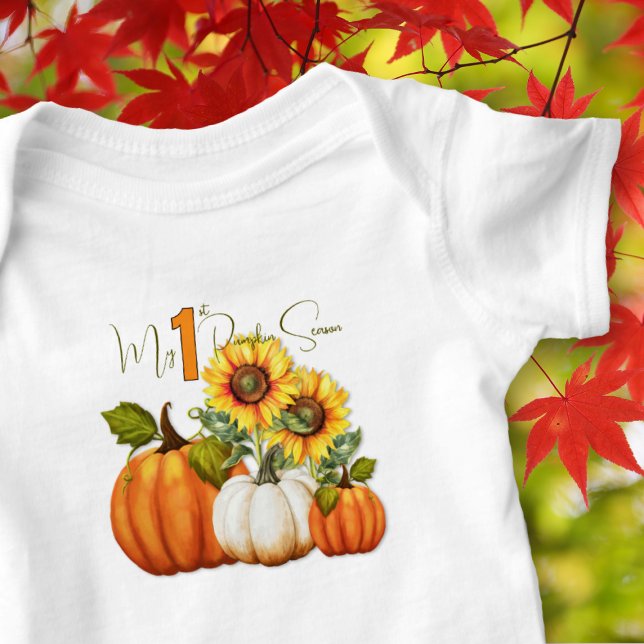 Första pumpkin Season Baby T Shirt (Skapare uppladdad)