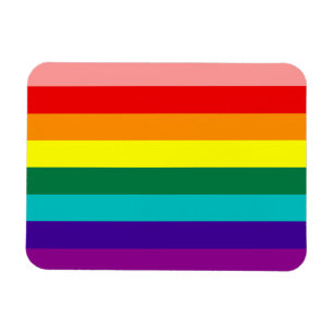 Första Rainbow Gay pride Flagga Premium Magnet