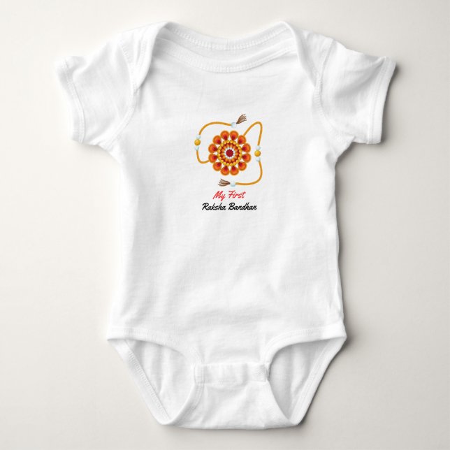 Första Raksha-dagen (Rakhi) T Shirt (Framsida)