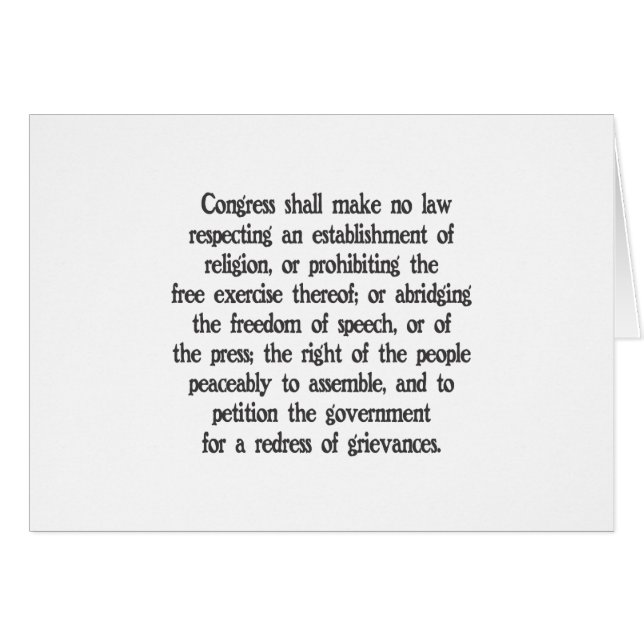 Första rättelse hälsningskort (Framsidan Horizontal)