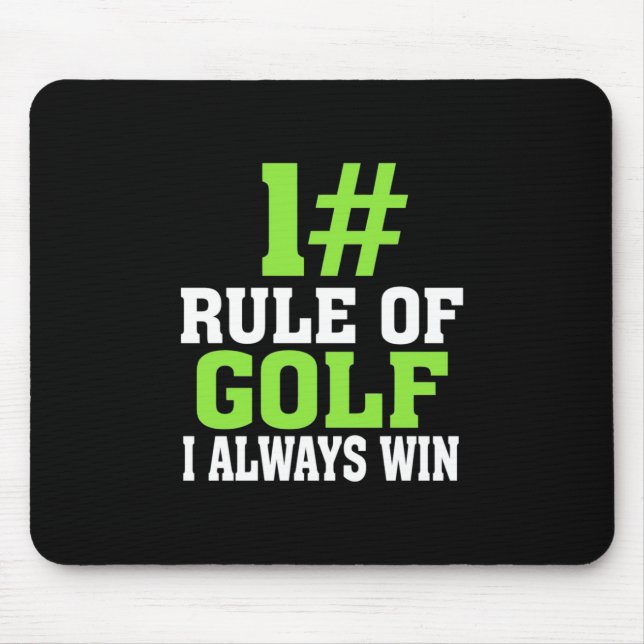 Första regeln i Golf Musmatta (Framsidan)