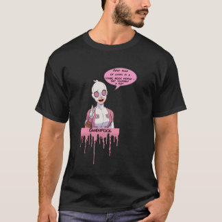 Första regeln i gwenpool - droppa rosa t shirt