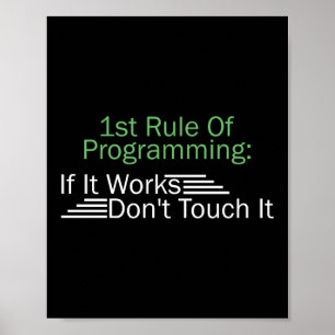 Första regeln i programplaneringsprogrammeringskod poster