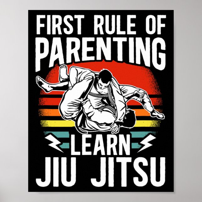 Första regeln om föräldraskap: Lär Jiu Jitsu Mixed Poster (Framsidan)