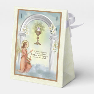 Första religiösa för nattvardvintageängel presentaskar