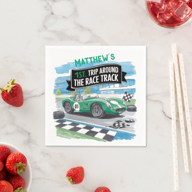 Första Resa runt födelsedagen i Tävling Pappersservett (Insitu)