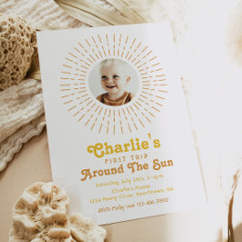 Första Resa runt inbjudan till Sol | Boho