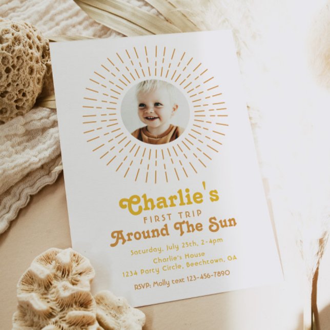 Första Resa runt inbjudan till Sol | Boho (Skapare uppladdad)