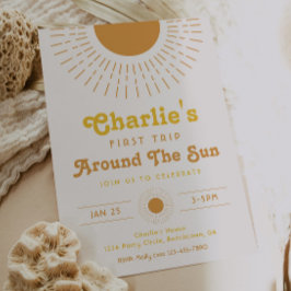 Första Resa runt inbjudan till Sol | Boho