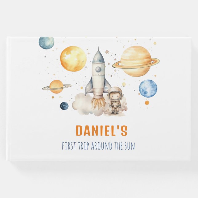 Första Resa runt om i Sol, födelsedagsgästen Bok (Framsida)