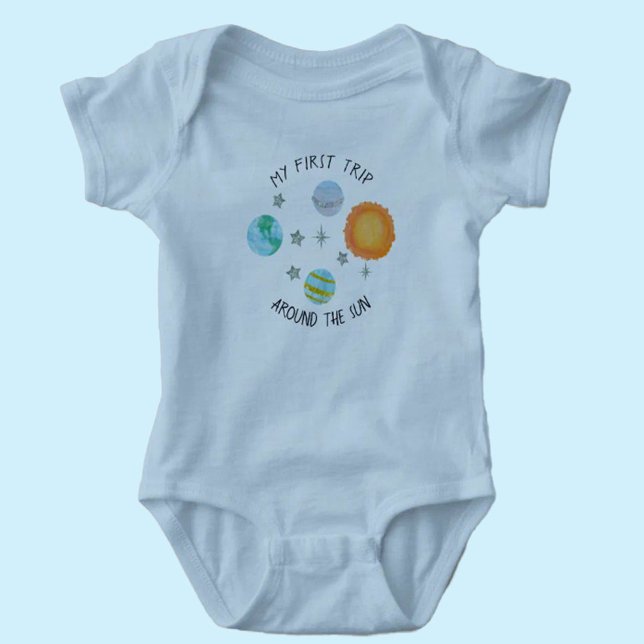 Första Resa runt om i Sol:s födelsedagsplan T Shirt (Skapare uppladdad)