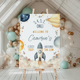 Första Resa runt om i Sol, välkomstdagen för pojke Poster