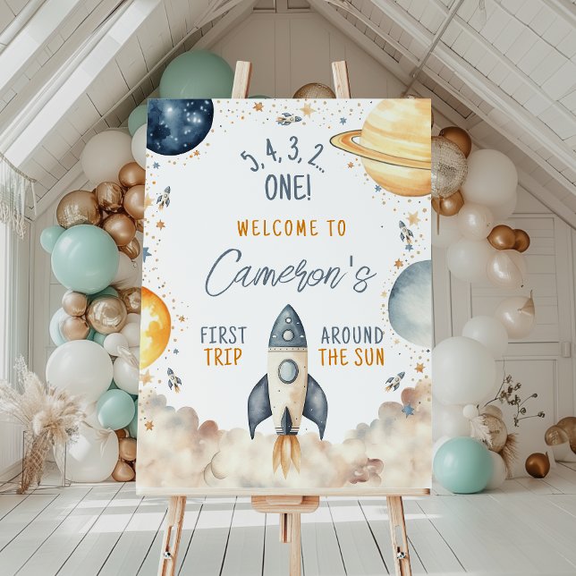 Första Resa runt om i Sol, välkomstdagen för pojke Poster (Skapare uppladdad)