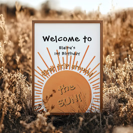 Första Resa runt om Sol 1:a födelsedag Poster