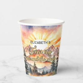 Första Resa runt Sol 1:a födelsedag Boho-naturen