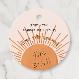 Första Resa runt Sol 1:a födelsedag Gåvor Etiketter