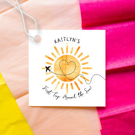 Första Resa runt Sol 1:a födelsedag Gåvor Etiketter