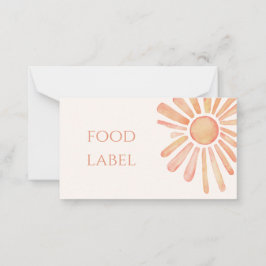 Första Resa runt Sol 1:a födelsedag Livsmedelsmärk Anteckningskort