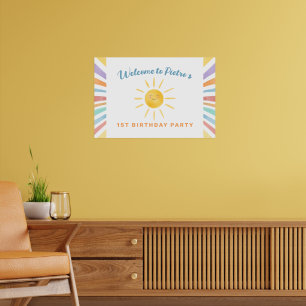Första Resa runt Sol 1:a födelsedag Poster