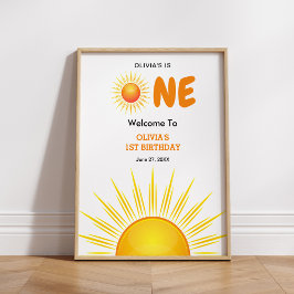 Första Resa runt Sol 1:a födelsedag Poster