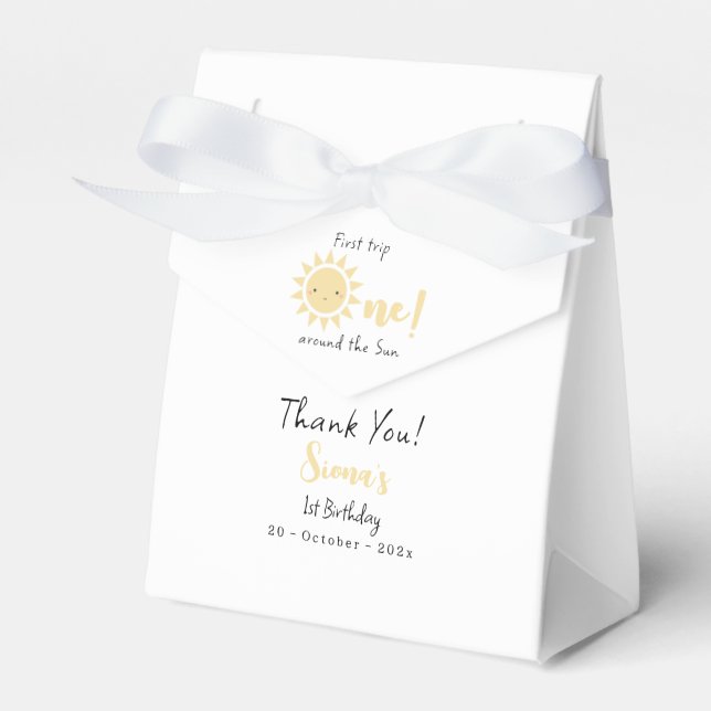 Första Resa runt Sol, 1:a födelsedag Presentaskar (Framsidan Sidan)