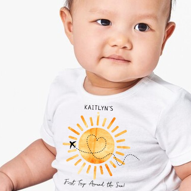 Första Resa runt Sol 1:a födelsedag T Shirt (Skapare uppladdad)