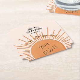 Första Resa runt Sol 1:a födelsedag Underlägg Papper