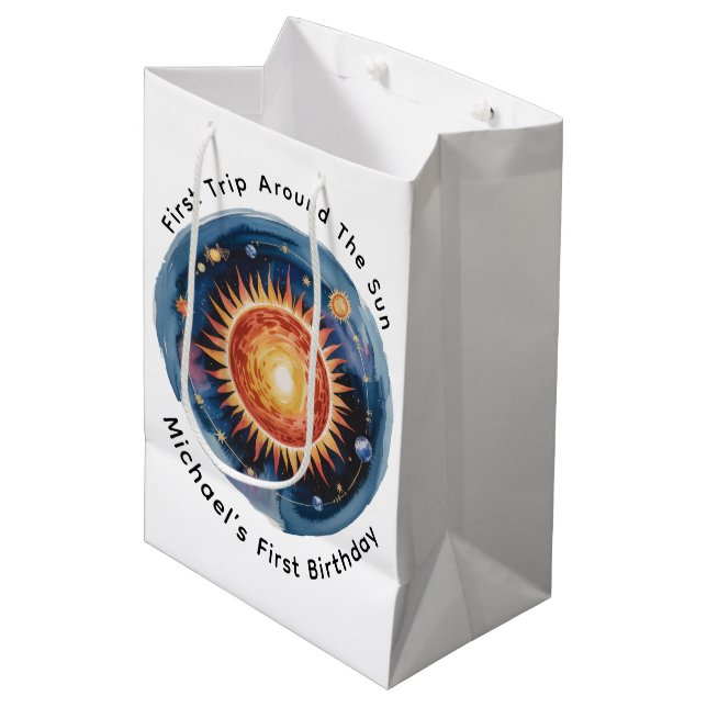 Första Resa runt Sol 1:a födelsedagen Party (Framsidan Vinklad)