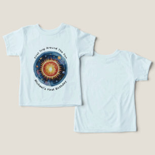 Första Resa runt Sol 1:a födelsedagen Party T Shirt