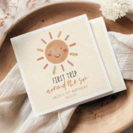 Första Resa runt Sol 1:a Födelsedagsfesten Pappersservett