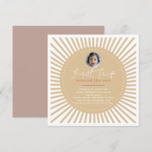 Första Resa runt Sol Boho-fotot 1:a födelsedagen