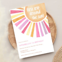 Första resa runt Sol-flickan, första födelsedag pa