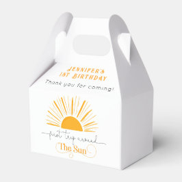 Första resa runt sol-födelsedagen presentaskar