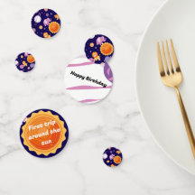 Första resa runt sol-födelsedagsfestens dekanter