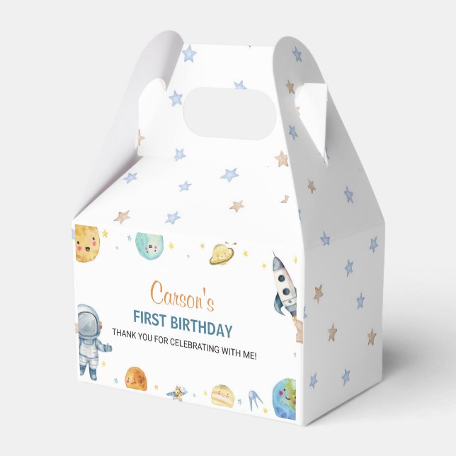 Första Resa runt Sol-Födelsedagsfestens favoritrut Presentaskar (Framsidan Sidan)