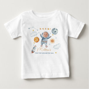Första Resa runt Sol Foto 1:a födelsedag T-Shirt