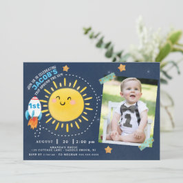 Första resa runt sol inbjudningar