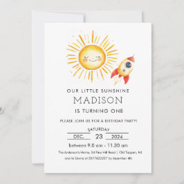 Första resa runt sol inbjudningar