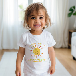 Första Resa runt Sol Kids första födelsedag T Shirt