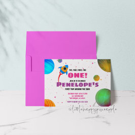 Första Resa runt Sol:s födelsedag Inbjudningar