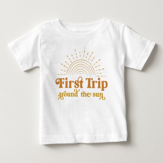 Första Resa runt Sol:s första födelsetal T Shirt (Framsida)