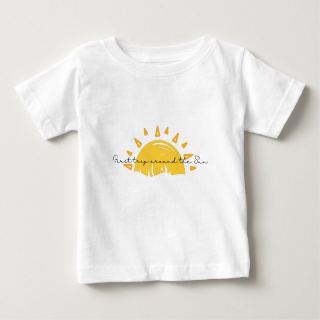 Första Resa runt Sol:s första födelsetal T Shirt (Framsida)