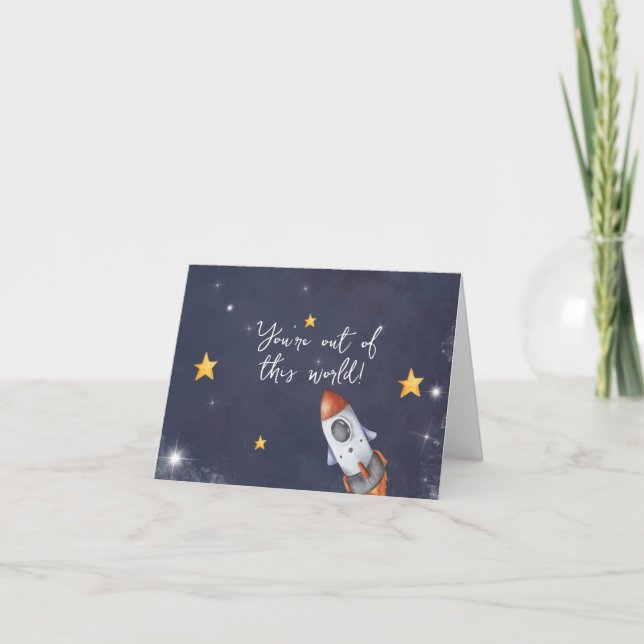 Första Resa runt Sol tackkortet Tack Kort (Framsida)