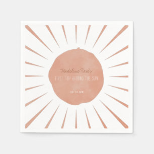 Första Resa runt Sol Terracotta Sunshine Pappersservett
