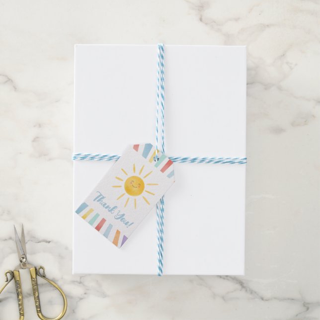 Första Resa runt Tacken Sol Presentetikett (Med Snöre)