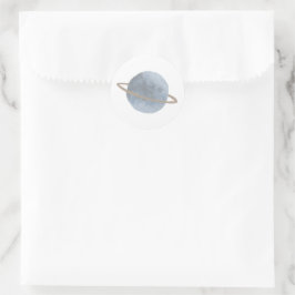 "Första Resa" Sol Space Barns födelsedag Runt Klistermärke