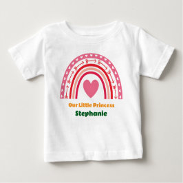 Första resan runt regnbågen 1-års födelsedagsfoto t shirt